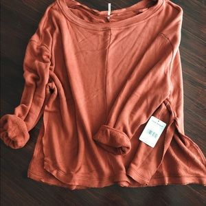 NWT Free People Terry Pullover Sweater, Large